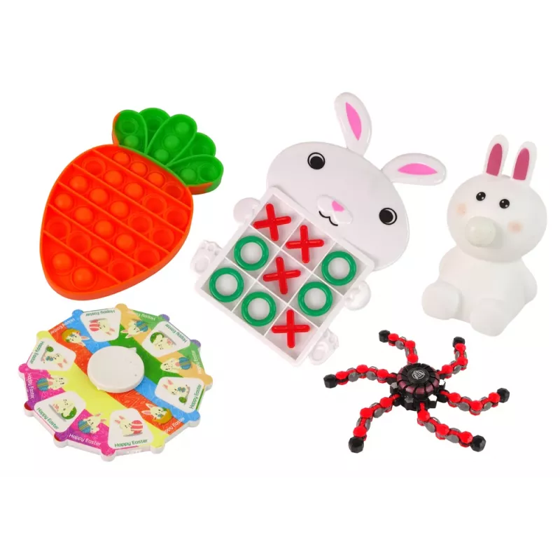 LEAN TOYS Lieldienu fidget rotaļlietas pretstresa rotaļlietu komplekts 24 elementi