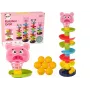 LEAN TOYS Izglītojoša bumbiņu slīdkalniņa 6 līmeņi Cūkas groza šķirotājs