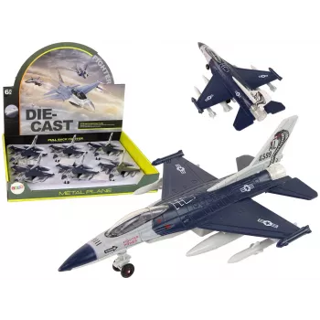 LEAN TOYS Lidmašīna ar berzes piedziņu, gaismām un skaņām 1:72 Navy