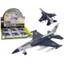 LEAN TOYS Lidmašīna ar berzes piedziņu, gaismām un skaņām 1:72 Navy
