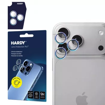 3MK PROTECTION Apple iPhone 18 Pro / 18 Pro Max HARDY Lens Protection Pro varavīksnes kameras objektīva aizsargs