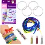 LEAN TOYS DIY spīdumu lentīšu rokassprādžu gatavošanas komplekts, 10 rokassprādzes, no 6 gadu vecuma