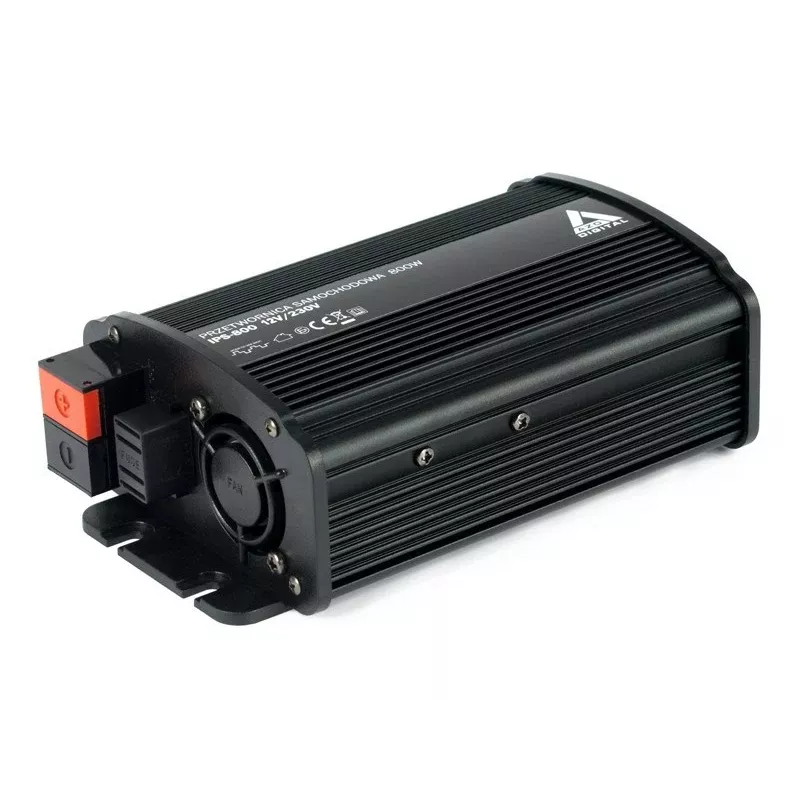 AZO Digital IPS-800U 800W 12V uz 230V modificēta sinusoidāla sprieguma invertors ar USB