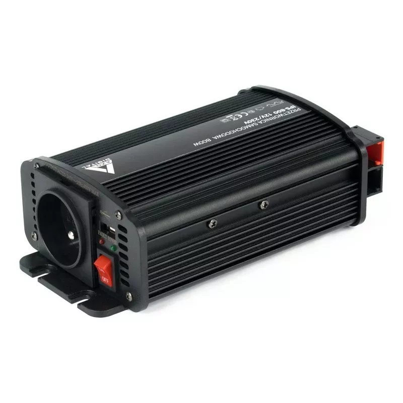 AZO Digital IPS-800U 800W 12V uz 230V modificēta sinusoidāla sprieguma invertors ar USB