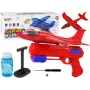 LEAN TOYS lidmašīnas ziepju burbuļu palaidējpistole sarkana