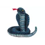 LEAN TOYS Plīša maskota čūska Karalis kobra zila 100 cm