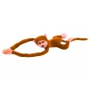 LEAN TOYS Plīša pērtiķa maskots ar skaņu, gaiši brūns 80 cm
