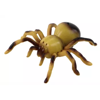LEAN TOYS Tālvadības tarantula zirneklis RC rotaļlieta dzeltena 27/40 MHz