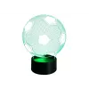 LEAN TOYS Bezvadu 3D LED Mēness lampa ar tālvadības pulti un skārienu, 16 krāsas, regulējams, uzlādējams, PLA, 150 mm