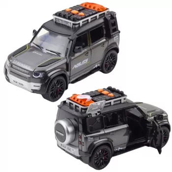 LEAN TOYS Rapid bezceļa transportlīdzeklis 1:16 mērogā ar atveramām durvīm, gaismām un skaņām, berzes piedziņa, dažādās krāsās