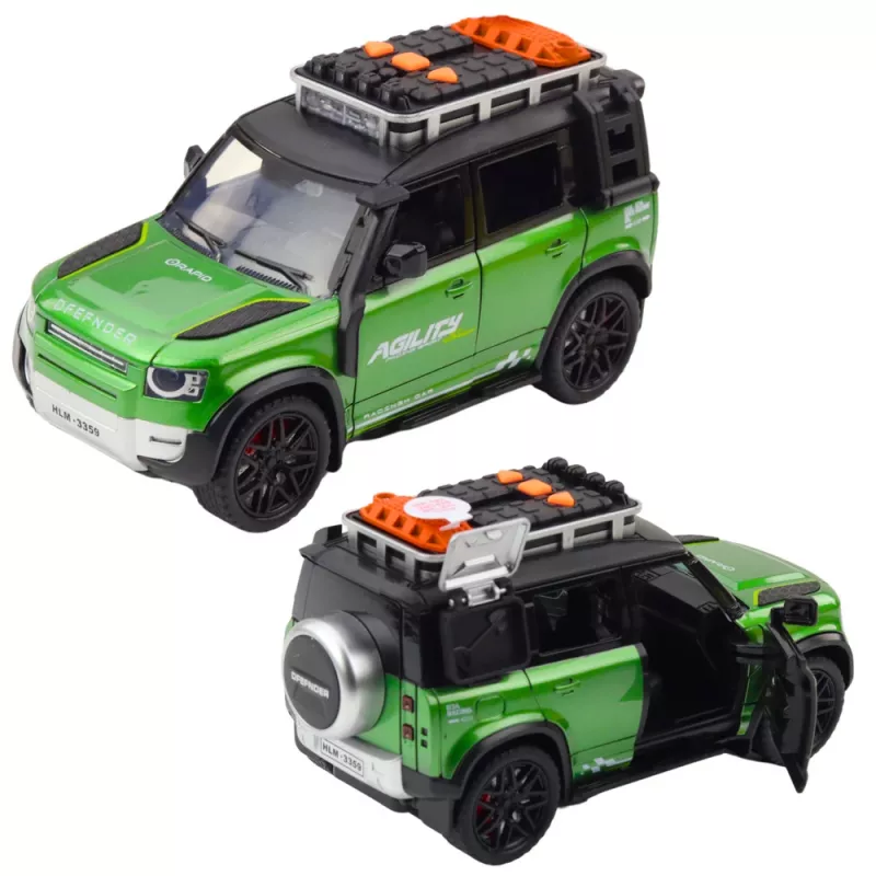 LEAN TOYS Rapid bezceļa transportlīdzeklis 1:16 mērogā ar atveramām durvīm, gaismām un skaņām, berzes piedziņa, dažādās krāsās