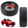 LEAN TOYS priekšējais ritenis BMW M5 DRIFT 12V akumulatora braucamajam auto - melns