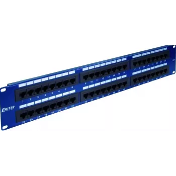 EMITERNET PANELIS 19, 48XRJ45 UTP CAT.5E (2U) ZILS DCN/PPFA652K488C5E