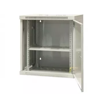 EMITER EM/AP6412-B 12U sienas montāžas tīkla skapis 19 inch 600x450x635mm melns tērauds