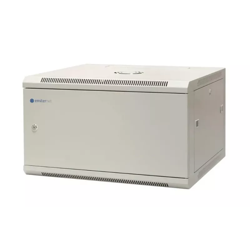 EMITER EM/AP6606-B 19 inch 6U sienas montāžas skapis 600x600x370mm melns
