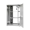 EmiterNet Top 24U brīvi stāvošs statīva skapis, 800x800x1180 mm, stikla priekšējās durvis, melns EM/SH05D-8824