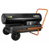NEO TOOLS 50kW eļļas sildītājs ar 50L tvertni un riteņiem, 44 kW, 150 000 BTU/h, dīzeļdegviela/ petroleja/ apkures eļļa, IP41, tērauda korpuss