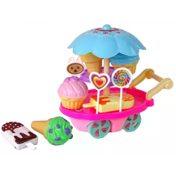 LEAN TOYS Saldumu veikala lomu spēles komplekts