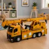 LEAN TOYS 1:12 RC kravas automašīna ar celtni - metāla kabīne, gaismas, skaņas, 2.4GHz 8 kanālu tālvadība
