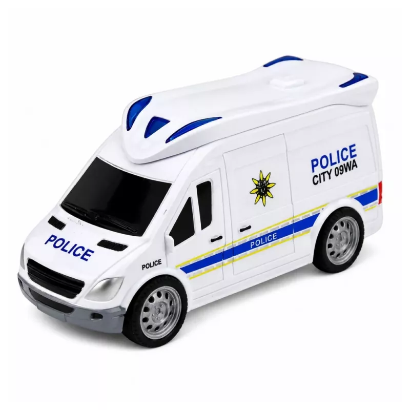 LEAN TOYS Policijas iecirkņa garāža ar 2 mašīnām, helikopteru, rāciju, gaismām un skaņām | 31588