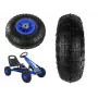 LEAN TOYS Gokarta ritenis A15 zils - 280 mm pneimatiskais rezerves ritenis ar 12 mm urbumu, visurgājēja protektoru, lodīšu gultņiem, Šrādera vārstu, iekļautu iekšējo kameru