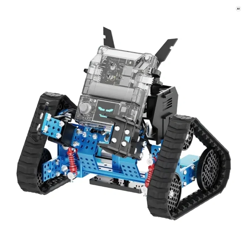 xTool mBot2 Rover Robotu komplekts | CyberPi ESP32-WROOM-32E | STEM programmēšanas robots ar sensoriem, Wi-Fi, Bluetooth 5.0, Python un mBlock | No 8 gadu vecuma