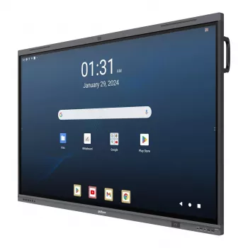 Dahua DHI-LPH65-MC480-U 65 inch 4K interaktīvais skārienekrāns ar Android 13, EDLA sertificēts, 40 punktu IR skāriens, 48MP kamera, 8 masīva mikrofons, Wi-Fi 6, 8GB RAM, 128GB krātuve