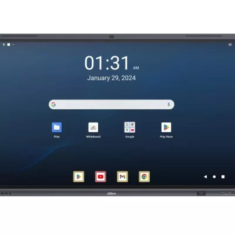 Dahua DHI-LPH65-MC480-U 65 inch 4K interaktīvais skārienekrāns ar Android 13, EDLA sertificēts, 40 punktu IR skāriens, 48MP kamera, 8 masīva mikrofons, Wi-Fi 6, 8GB RAM, 128GB krātuve