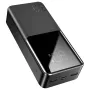 JOYROOM JR-QP193 30000 mAh 22,5 W pārnēsājamais akumulators ar digitālo displeju, PD3.0/QC3.0, 3 izejas (2 USB-A + 1 USB-C), 2 ieejas (USB-C + Micro USB), melns