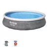 Bestway Fast Set 57376 uz zemes novietojams baseins apaļš 7,340 L pelēks