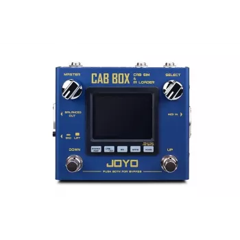 JOYO R-08 Cab Box IR korpusa simulatora pedālis ar 40 rūpnīcas IR, 11 mikrofonu modeļiem, 4 jaudas pastiprinātāju simulācijām, 3 joslu EQ, XLR DI, austiņu izeju