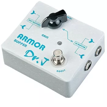 JOYO DR.J D57 Armor Buffer ģitāras efektu pedālis – caurspīdīgs analogā signāla buferis, 1M Ohm ieeja, 100 Ohm izeja, mini alumīnija korpuss