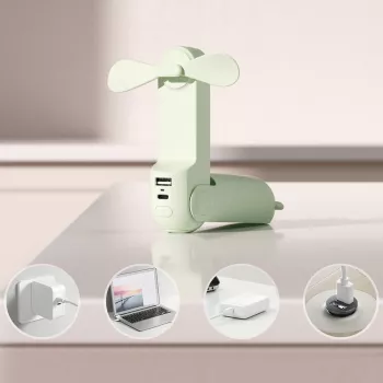 Jisulife rokas ventilators 8 - zaļš