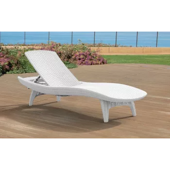 KETER sauļošanās krēsls Pacific White 29195066450