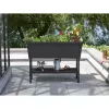 KETER Alfresco dārza dobe 110L pelēka