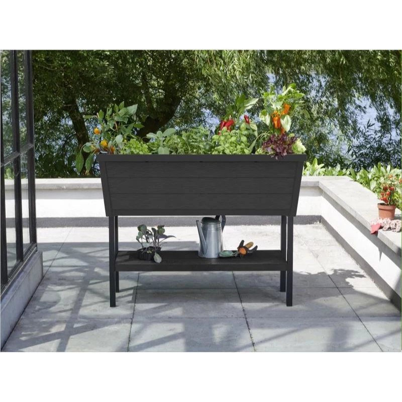 KETER Alfresco dārza dobe 110L pelēka