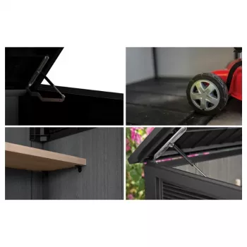 KETER dārza šķūnis Deco Horizontal Shed valriekstu tonī