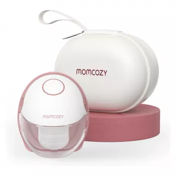 Momcozy - M6 bezrokas piena sūknis - Sarkans