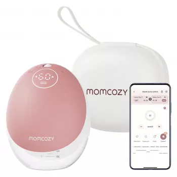 Momcozy - M9 bezrokas piena sūknis - Sarkans