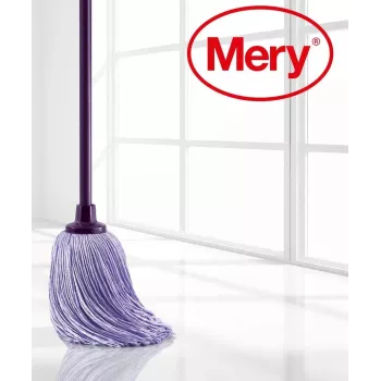 MERY Nomaināma birstes galva mikrošķiedra La Original 22cm 168gr ar birstes rokturi 140cm