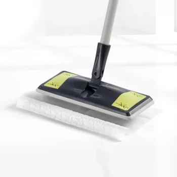 MERY grīdas birste putekļu savākšanai putekļu mops 25,8x10,5cm ar 10 lupatām 29,5x21,5cm