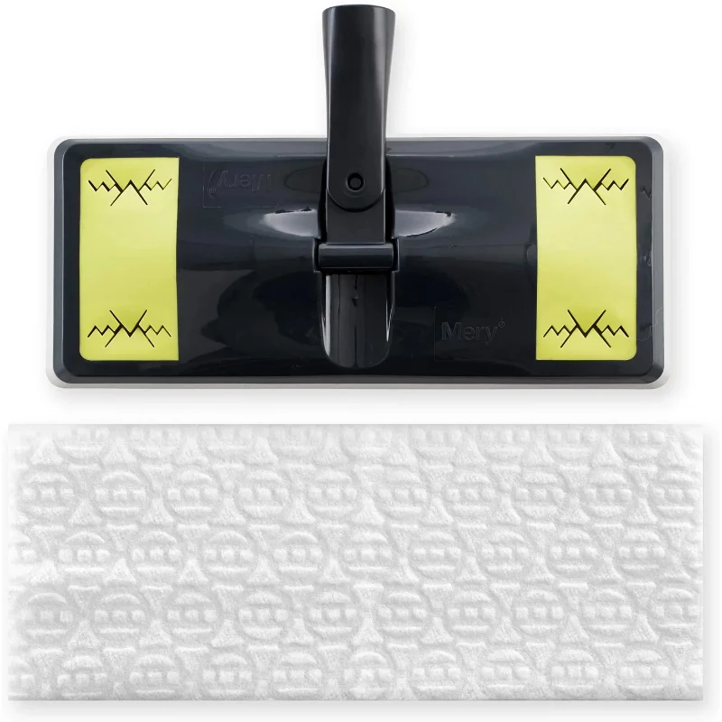 MERY grīdas birste putekļu savākšanai putekļu mops 25,8x10,5cm ar 10 lupatām 29,5x21,5cm