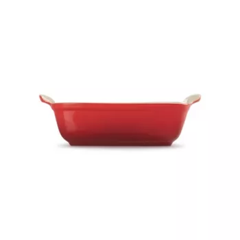 LE CREUSET Taisnstūra cepšanas trauks Heritage keramika 19x14cm / 1.1L sarkans