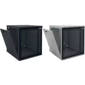 CANOVATE 19 collu sienas montāžas SOHO skapis 9U 540*550, flatpack, melns