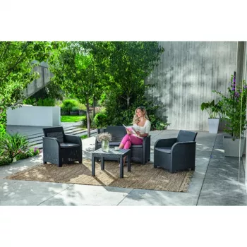 KETER dārza mēbeļu komplekts Rosalie Set ar galdu Classic grey