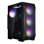 Zalman N7 PLUS V2 ATX Mid Tower datora korpuss, 7 x 120mm ARGB ventilatori, rūdīts stikls, melns