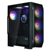 Zalman N7 PLUS V2 ATX Mid Tower datora korpuss, 7 x 120mm ARGB ventilatori, rūdīts stikls, melns