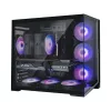Zalman D40, ATX Mid Tower datora korpuss, 7 x 120mm ARGB ventilatori, melns