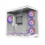 Zalman D40 White ATX vidējā torņa korpuss ar 7 ARGB ventilatori un rūdītu stiklu