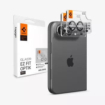 Spigen Glas.Tr Camera EZ FIT Optik Pro kameras objektīva aizsargs Apple iPhone Fold, balts, 2 gab.